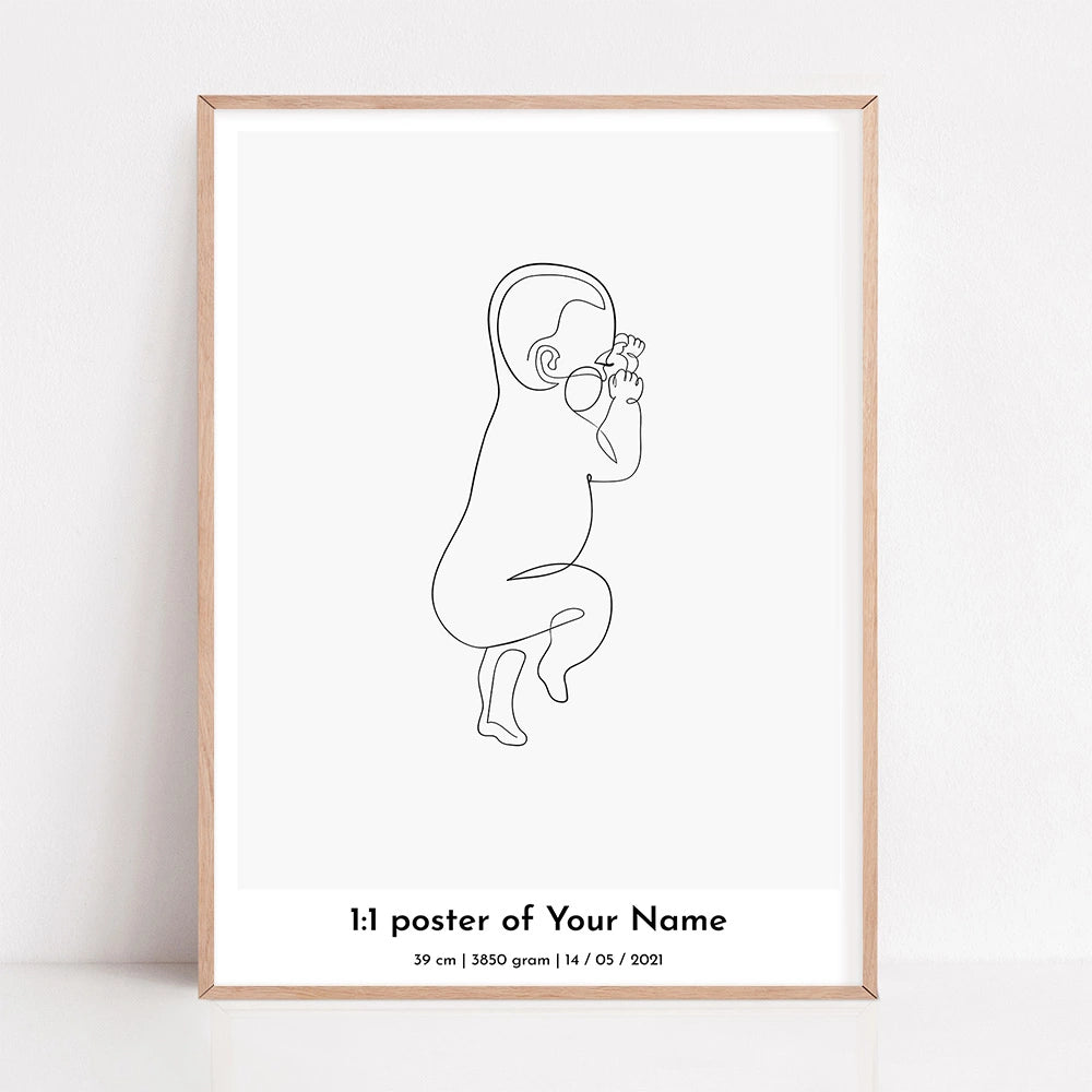Baby Art 1:1 Scale "Line Art #1"