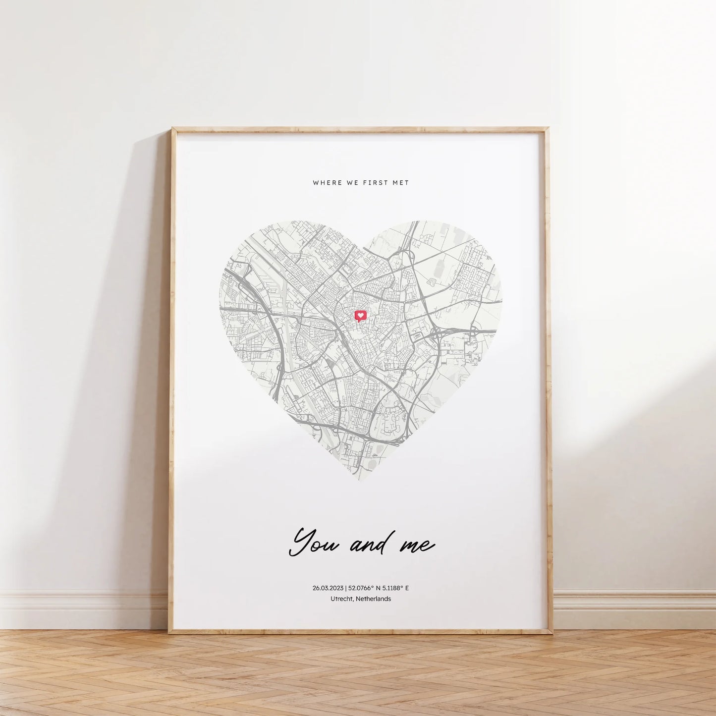 Street Map Poster 'Heart'