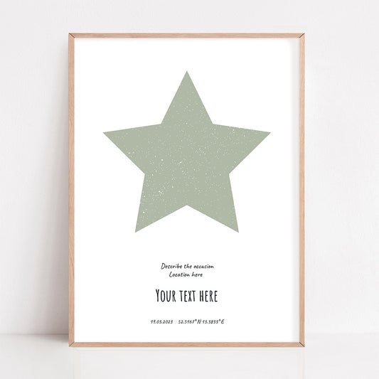 Star Map Poster 'Star'