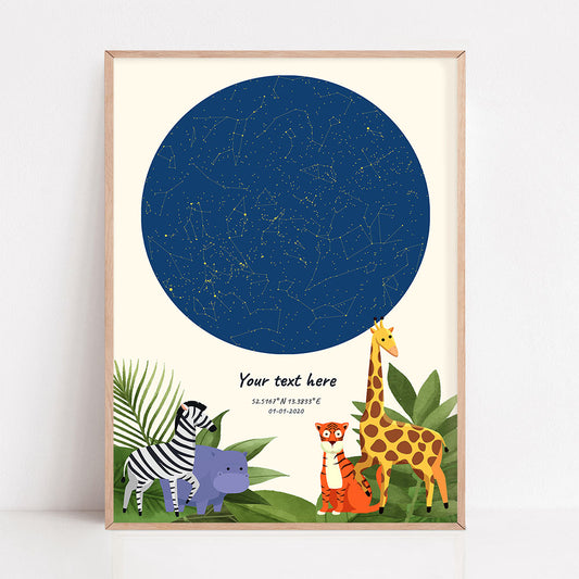 Star Map Poster 'Zoo'